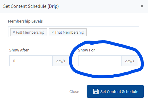 WishList Member Content Scheduler - Drip Content