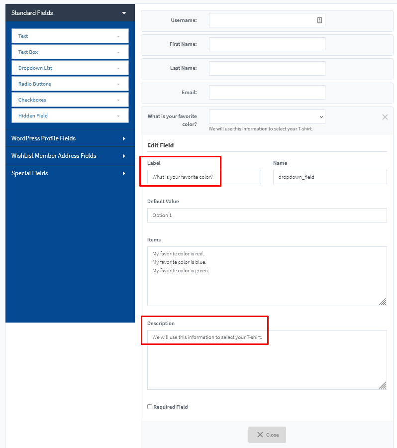 Member Registration - WishList Member