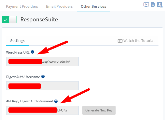 ResponseSuite Integration with WishList Member - Settings