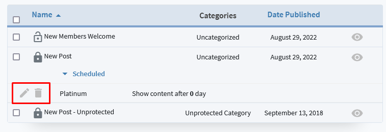 Content Scheduler - Drip Content