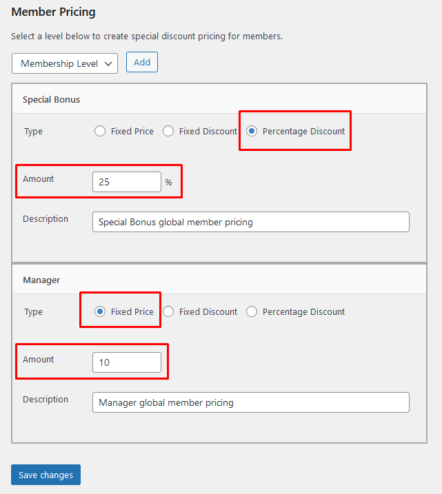 WooCommerce Global Member Pricing - WishList Member