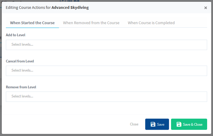 Sensei LMS Integration with WishList Member - Editing Course Actions