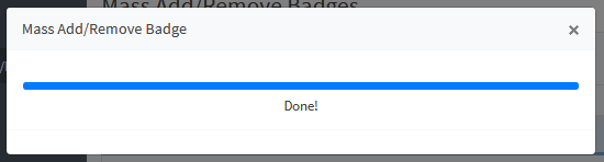 CourseCure Badges - Badge Mass/Add Remove