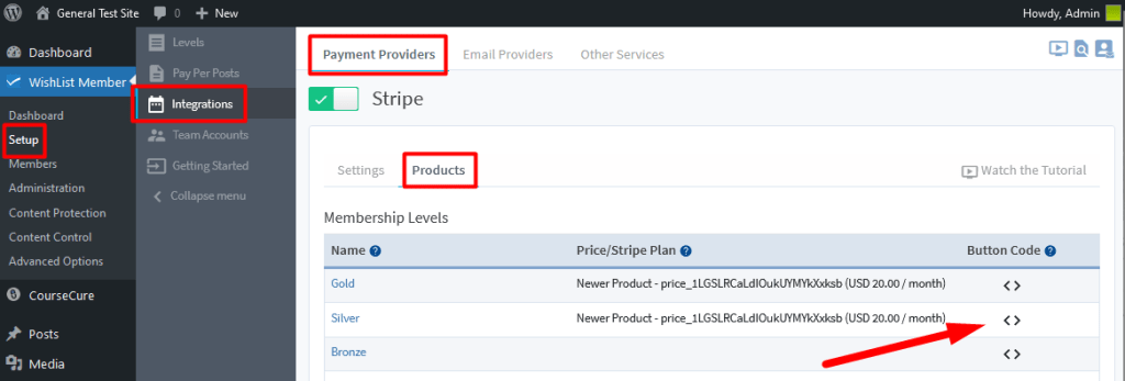 WishList Member Integration with Stripe